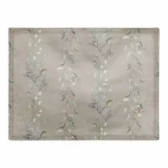 Vines Cotton Twill Placemat Gray