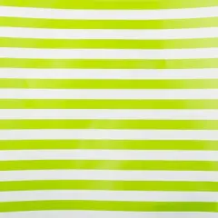 JAM Paper Striped Gift Wrap Lime Green and White
