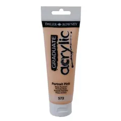 Daler-Rowney&reg; Graduate Acrylic Paint, 120mL 573 Portrait Pink