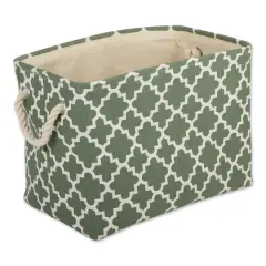 DII&reg; Small Rectangle Lattice Polyester Bin Artichoke