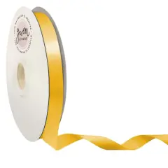 Gwen Studios Single Faced Satin Ribbon Yellow