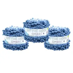 3 Pack Lion Brand&reg; Off the Hook&trade; Ombre Yarn Faded Denim