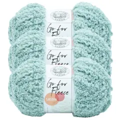 3 Pack Lion Brand&reg; Go For Fleece Sherpa Yarn Seafoam