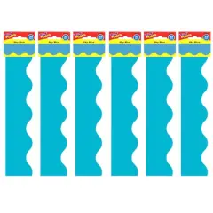 Trend Enterprises&reg; Terrific Trimmers&reg; Classic Borders, 234ft. Sky Blue