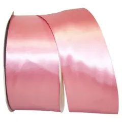 JAM Paper 2.5'' x 50yd. Double Face Satin Ribbon Dusty Rose