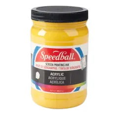 Speedball&reg; Acrylic Screen Printing Ink, 32oz. Medium Yellow
