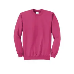 Port & Company&reg; Brights Core Fleece Crewneck Sweatshirt Sangria