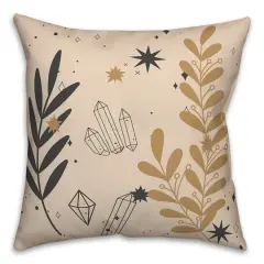 Leaf Crystal Stars 3 18" x 18" Throw Pillow