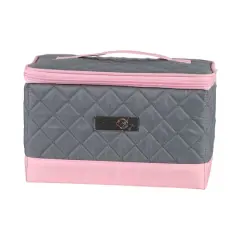Everything Mary Pink & Gray Collapsible Sewing Kit Organizer Box