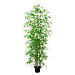 8ft. Potted Green Artificial Bamboo Tree