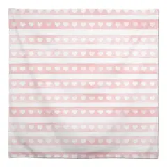 58" Simple Watercolor Stripe Heart Tablecloth