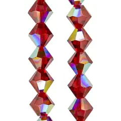 Preciosa Glass Crystal Bicone Beads, 6mm by Bead Landing&trade; Siam AB