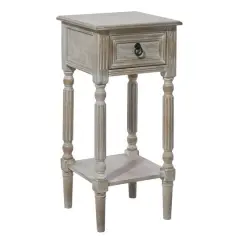 29" White Pine Farmhouse Accent Table