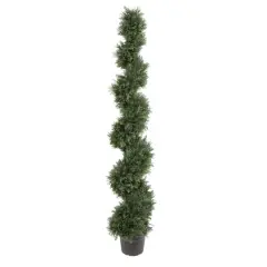 6ft. Potted Green Cedar Spiral Tree