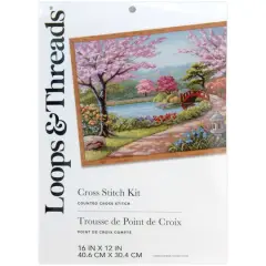 Blossom Garden Counted Cross Stitch Kit by Loops & Threads&reg;