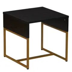 Household Essentials 18" Wrap End Table Black