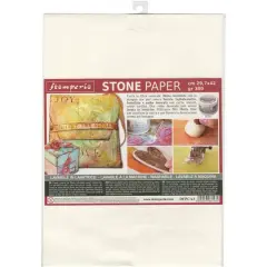 Stamperia White Washable Stone Paper, 11.6" x 16.5"