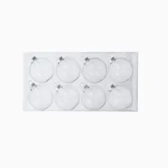 3" DIY Clear Glass Ball Ornaments, 8ct. by Make Market&reg;
