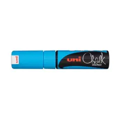 Uni Broad Chisel Tip Chalk Marker Light Blue