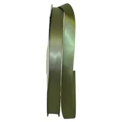 JAM Paper 5/8" x 100yd. Double Face Satin Ribbon Moss
