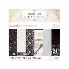 12" x 12" Night Sky Paper Pad by Recollections&trade;, 24 Sheets