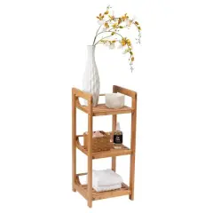 Organize It All 28" Lohas 3-Tier Bamboo Shelving Tower