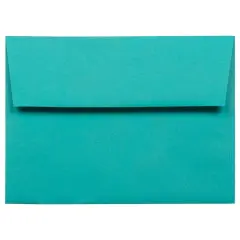 JAM Paper A6 Colored Invitation Envelopes, 50ct. Sea Blue