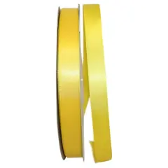 JAM Paper 5/8" x 100yd. Satin Single Face Ribbon Yellow