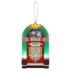 Miniature Green Vintage Jukebox Ornament