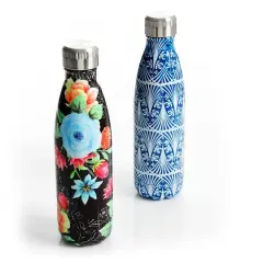 Gibson Home 16oz. Floral Garden Thermal Bottle Set