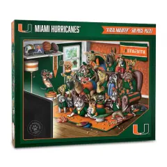 College Football Purebred Fans A Real Nailbiter 500 Piece Puzzle Miami Hurricanes