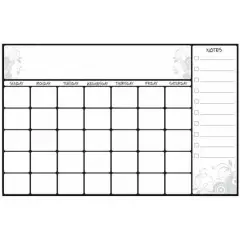 RoomMates Scroll Dry Erase Calendar Peel & Stick Decal