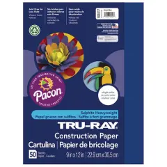 Pacon&reg; Tru-Ray&reg; 9" x 12" Construction Paper, 50 Sheets Royal Blue