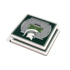 NCAA 3D StadiumView Coasters Michigan State Spartans