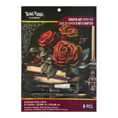 Brea Reese&trade; 9" x 12" Witching Hour Scratch Art Paper Pad