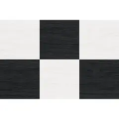 FloorPops Checkered Peel & Stick Floor Tiles Black