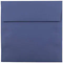 JAM Paper 5.5" x 5.5" Square Premium Invitation Envelopes, 25ct. Presidential Blue