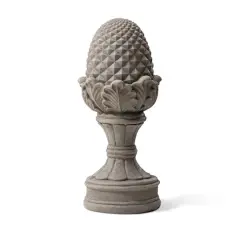 Glitzhome&reg; 22.5" Artichoke Garden Statue Gray