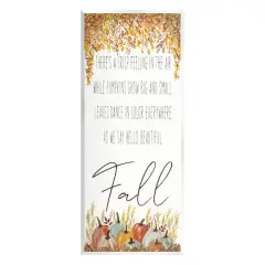 Stupell Industries Autumnal Hello Beautiful Fall Phrase Wall Plaque Art