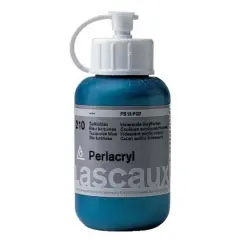 Lascaux Pearlacryl Paint, 85mL 210 Turquoise Blue