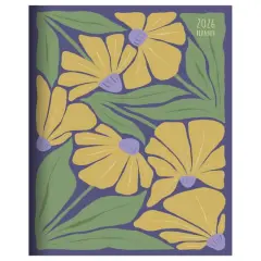 2026 Goldenrod Flowers Medium Monthly Planner