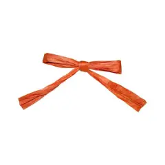 JAM Paper 0.25" 2 Strand Raffia Twist Tie Bows, 100ct. Rust