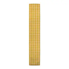 Grid Lines Indoor/Outdoor Table Runner Yellow
