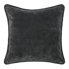 Hello Honey&reg; Charcoal Gray Velvet Pillow Cover