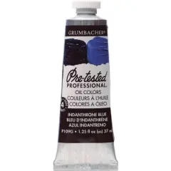 Grumbacher&reg; Pre-Tested Professional&reg; Oil Color Paint, 37mL Indanthrone Blue
