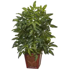 3ft. Bracken Fern in Wooden Planter