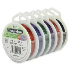 Beadalon&reg; Assorted 7 Strand Bead Stringing Wire Pack