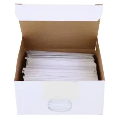 JAM Paper Home D&eacute;cor Trimmings 4" Plastic Twist Ties, 2,000ct. White