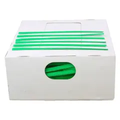 JAM Paper Home D&eacute;cor Trimmings 4" Paper Twist Ties, 2,000ct. Green