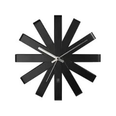 Umbra 12" Black Ribbon Round Wall Clock